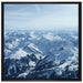 Alpen auf Leinwandbild Quadratisch gerahmt Größe 70x70
