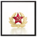Wappen der UdSSR auf Leinwandbild Quadratisch gerahmt Größe 60x60