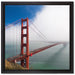 Golden Gate Bridge San Francisco auf Leinwandbild Quadratisch gerahmt Größe 40x40