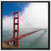 Golden Gate Bridge San Francisco auf Leinwandbild Quadratisch gerahmt Größe 70x70