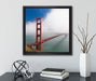 Golden Gate Bridge San Francisco  auf Leinwandbild Quadratisch gerahmt mit Kirschblüten