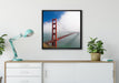 Golden Gate Bridge San Francisco auf Leinwandbild gerahmt Quadratisch verschiedene Größen im Wohnzimmer