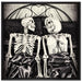 Horror Paar auf Leinwandbild Quadratisch gerahmt Größe 70x70