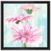 Gerberas auf Leinwandbild Quadratisch gerahmt Größe 40x40