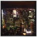 Nightlife Big City auf Leinwandbild Quadratisch gerahmt Größe 70x70