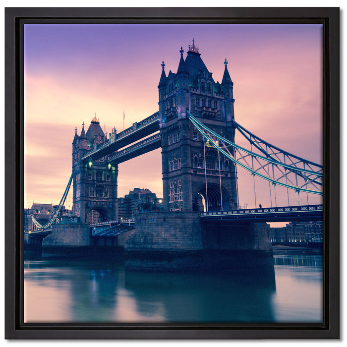London auf Leinwandbild Quadratisch gerahmt Größe 40x40