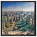 Dubai Hotel Burj al Arab auf Leinwandbild Quadratisch gerahmt Größe 60x60