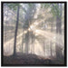 diesiger Waldweg auf Leinwandbild Quadratisch gerahmt Größe 70x70