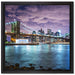 Skyline New York auf Leinwandbild Quadratisch gerahmt Größe 40x40