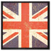 Union Jack auf Leinwandbild Quadratisch gerahmt Größe 60x60