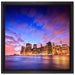 Skyline New York auf Leinwandbild Quadratisch gerahmt Größe 40x40