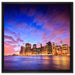 Skyline New York auf Leinwandbild Quadratisch gerahmt Größe 60x60