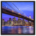 New York Brooklyn Bridge auf Leinwandbild Quadratisch gerahmt Größe 60x60