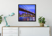 New York Brooklyn Bridge auf Leinwandbild gerahmt Quadratisch verschiedene Größen im Wohnzimmer