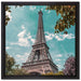 Eifelturm Paris auf Leinwandbild Quadratisch gerahmt Größe 40x40