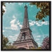 Eifelturm Paris auf Leinwandbild Quadratisch gerahmt Größe 70x70