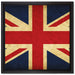 Großbritannien Flagge auf Leinwandbild Quadratisch gerahmt Größe 40x40