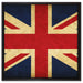 Großbritannien Flagge auf Leinwandbild Quadratisch gerahmt Größe 60x60