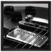 Black and White Guitar Gitarre auf Leinwandbild Quadratisch gerahmt Größe 40x40