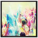 Farben Festival Holi Indien auf Leinwandbild Quadratisch gerahmt Größe 70x70