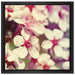 Kirschblüten Retro auf Leinwandbild Quadratisch gerahmt Größe 40x40