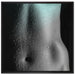 Erotischer Frauenkörper auf Leinwandbild Quadratisch gerahmt Größe 70x70
