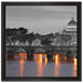 Petersdom am Abend auf Leinwandbild Quadratisch gerahmt Größe 40x40