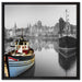 Hafen in Danzig - Polen auf Leinwandbild Quadratisch gerahmt Größe 60x60