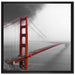 Golden Gate Bridge auf Leinwandbild Quadratisch gerahmt Größe 70x70