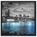 New York Skyline auf Leinwandbild Quadratisch gerahmt Größe 60x60