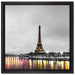 Eifelturm in Paris auf Leinwandbild Quadratisch gerahmt Größe 40x40