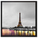 Eifelturm in Paris auf Leinwandbild Quadratisch gerahmt Größe 60x60