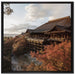 Kiyomizu-dera Tempel in Kyoto auf Leinwandbild Quadratisch gerahmt Größe 70x70