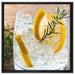 Gin Tonic Drinks auf Leinwandbild Quadratisch gerahmt Größe 60x60
