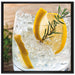 Gin Tonic Drinks auf Leinwandbild Quadratisch gerahmt Größe 70x70