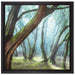 Wald auf Leinwandbild Quadratisch gerahmt Größe 40x40