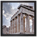 Antike Säulen Griechenland auf Leinwandbild Quadratisch gerahmt Größe 40x40