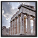 Antike Säulen Griechenland auf Leinwandbild Quadratisch gerahmt Größe 60x60