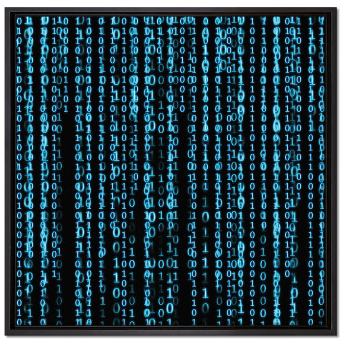 Matrix auf Leinwandbild Quadratisch gerahmt Größe 70x70