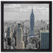 New Yorker Empire State Building auf Leinwandbild Quadratisch gerahmt Größe 40x40