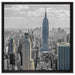 New Yorker Empire State Building auf Leinwandbild Quadratisch gerahmt Größe 60x60