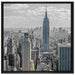 New Yorker Empire State Building auf Leinwandbild Quadratisch gerahmt Größe 70x70