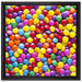 Sweet candies auf Leinwandbild Quadratisch gerahmt Größe 40x40