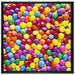 Sweet candies auf Leinwandbild Quadratisch gerahmt Größe 70x70