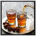 Arabischer Tee auf Leinwandbild Quadratisch gerahmt Größe 70x70