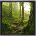 Unberührter Regenwald auf Leinwandbild Quadratisch gerahmt Größe 40x40