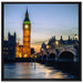 Big Ben bei Nacht auf Leinwandbild Quadratisch gerahmt Größe 70x70