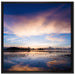 Wunderschöne Seelandschaft auf Leinwandbild Quadratisch gerahmt Größe 70x70