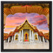 Marmortempel von Bangkok auf Leinwandbild Quadratisch gerahmt Größe 40x40