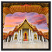 Marmortempel von Bangkok auf Leinwandbild Quadratisch gerahmt Größe 60x60